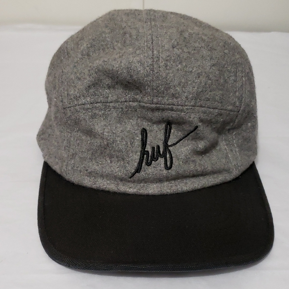 HUF Wool Blend Script‎ Activities Gray and Black Cap